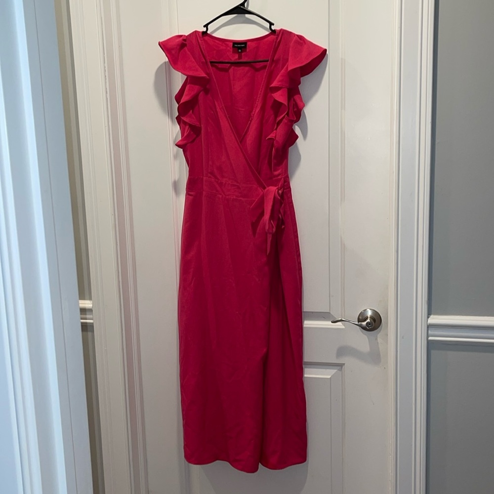 SOLD Who What Wear Pink Wrap dress